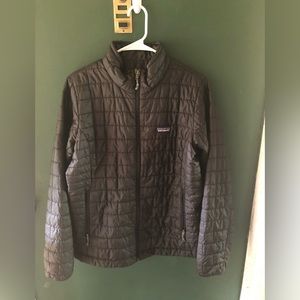 Women’s Patagonia Nano Puff jacket, black size large